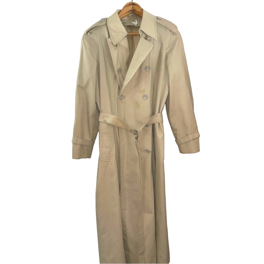 London Fog Vintage Maincoats Weatherwear of Distinction Trench Coat Size 8